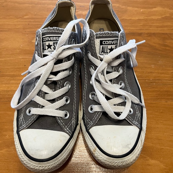 Converse Shoes - Dark Grey Converse Low Tops